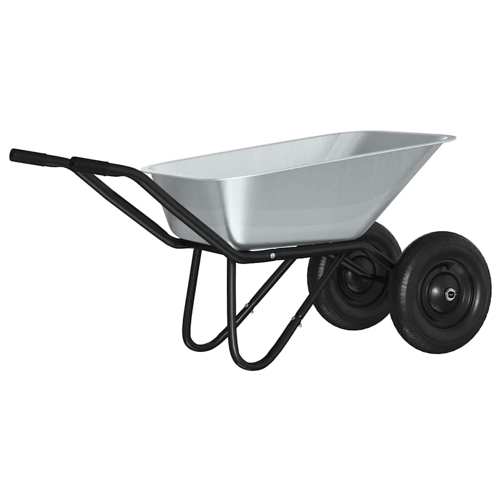 Carriole Argento e Nero 137 x 60 x 65,5 cm Acciaio
