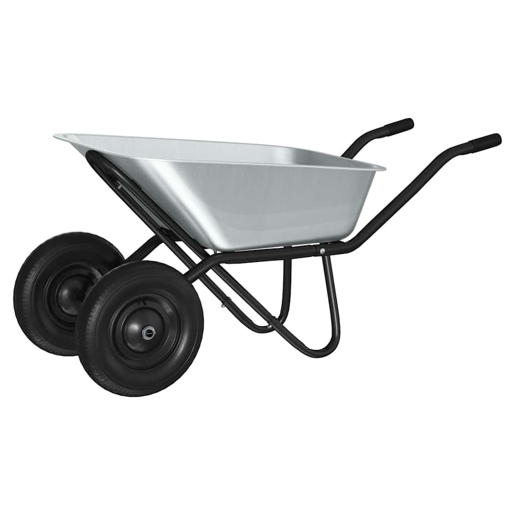 Carriole Argento e Nero 137 x 60 x 65,5 cm Acciaio