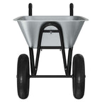 Carriole Argento e Nero 137 x 60 x 65,5 cm Acciaio