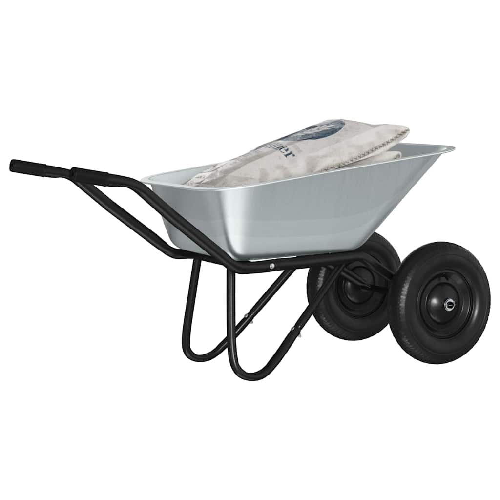 Carriole Argento e Nero 137 x 60 x 65,5 cm Acciaio