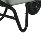 Carriole Argento e Nero 141 x 60 x 57 cm Acciaio