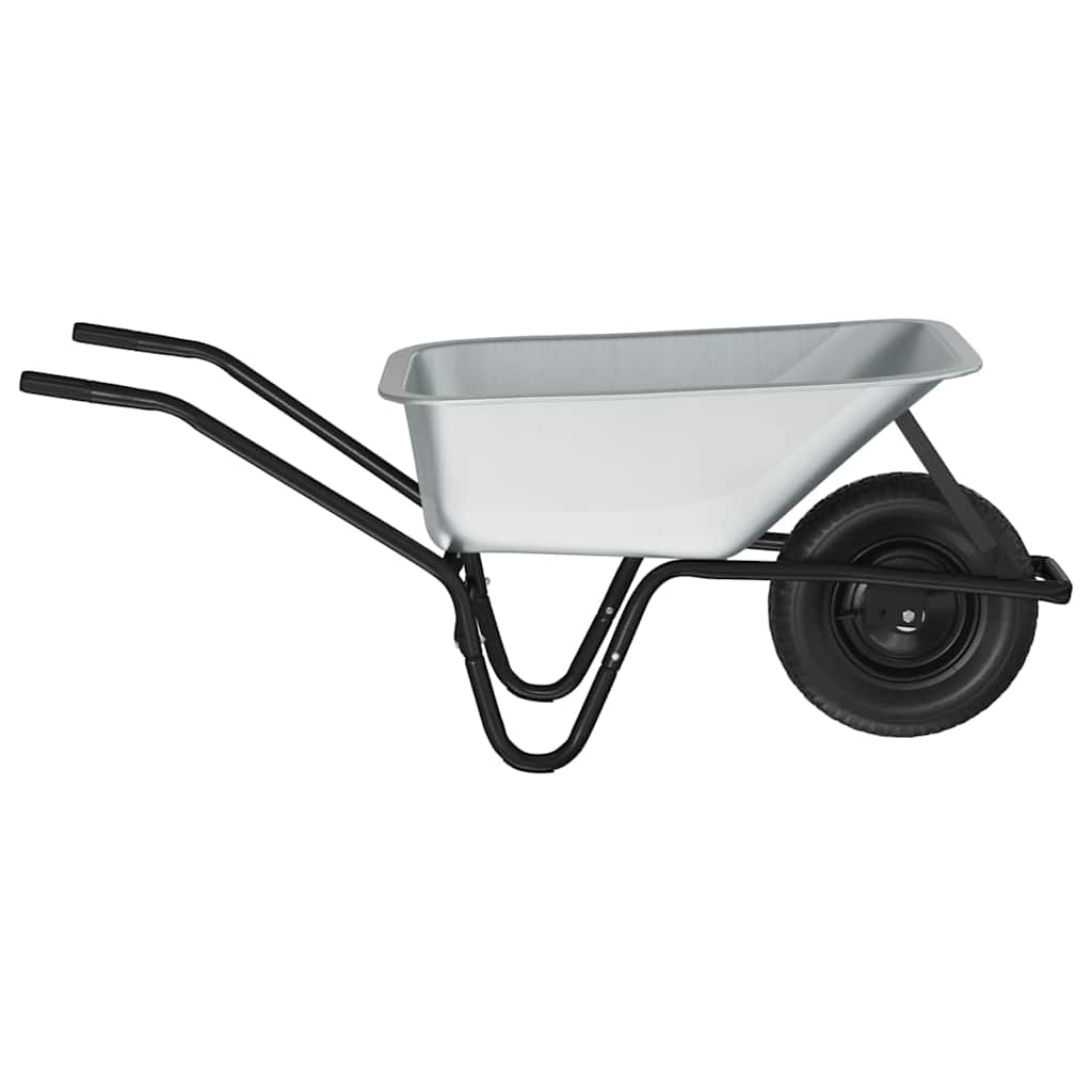 Carriole Argento e Nero 141 x 60 x 57 cm Acciaio