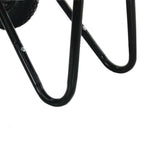 Carriole Argento e Nero 124 x 73 x 65 cm Acciaio