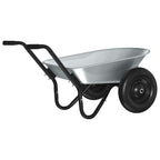 Carriole Argento e Nero 124 x 73 x 65 cm Acciaio