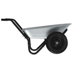 Carriole Argento e Nero 124 x 73 x 65 cm Acciaio