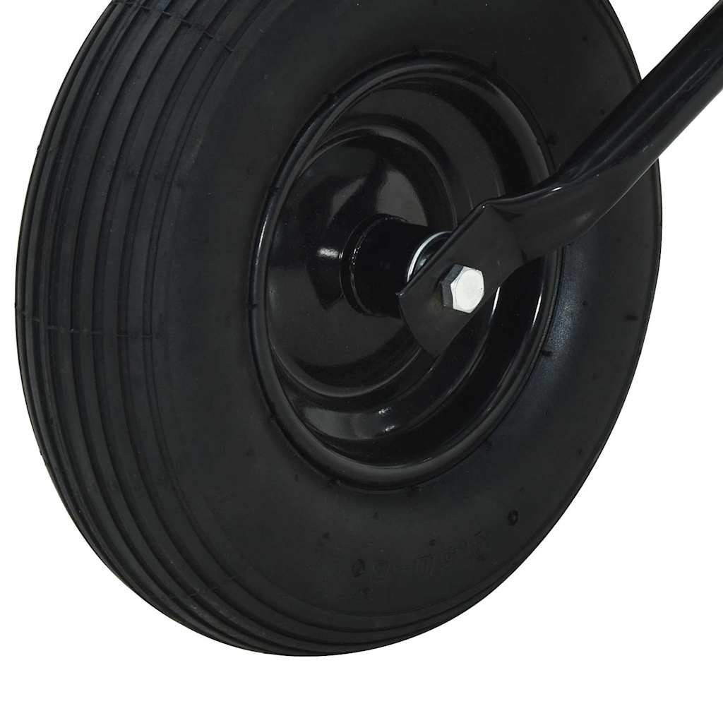 Carriole Argento e Nero 133 x 62,5 x 58 cm Acciaio