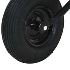 Carriole Argento e Nero 133 x 62,5 x 58 cm Acciaio