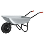 Carriole Argento e Nero 133 x 62,5 x 58 cm Acciaio