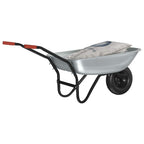 Carriole Argento e Nero 133 x 62,5 x 58 cm Acciaio