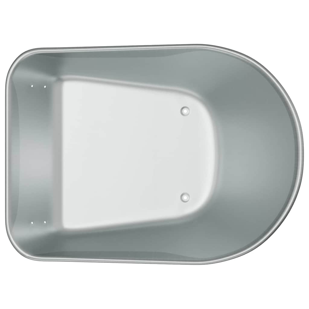 Sostituzione Vassoio Carriola Argento 90 x 63 x 28 cm Acciaio