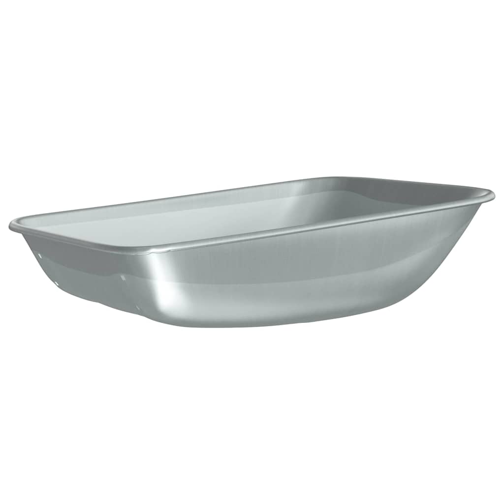 Sostituzione Vassoio Carriola Argento 80 x 60 x 25 cm Acciaio