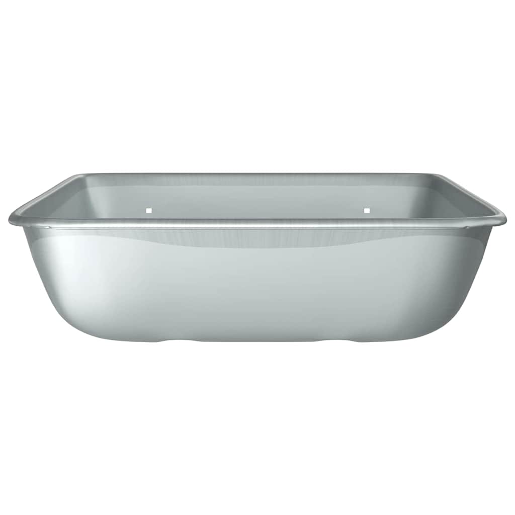 Sostituzione Vassoio Carriola Argento 80 x 60 x 25 cm Acciaio