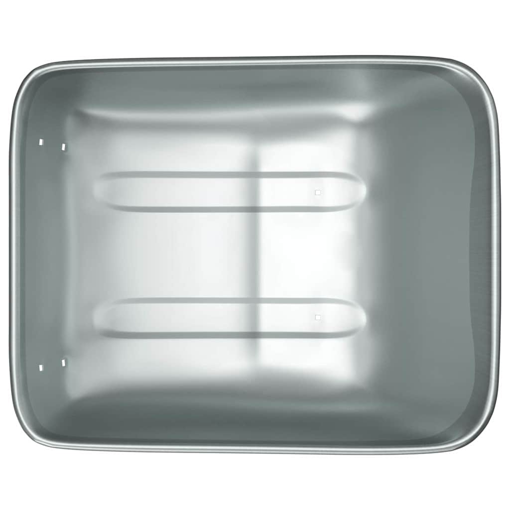 Sostituzione Vassoio Carriola Argento 80 x 60 x 25 cm Acciaio
