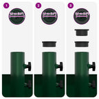 Base per ombrellone Verde 45 x 45 x 45 cm Acciaio