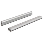 Asta per armadio 2 pcs Argento 264 x 15 x 29 mm