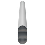Asta per armadio 2 pcs Argento 264 x 15 x 29 mm