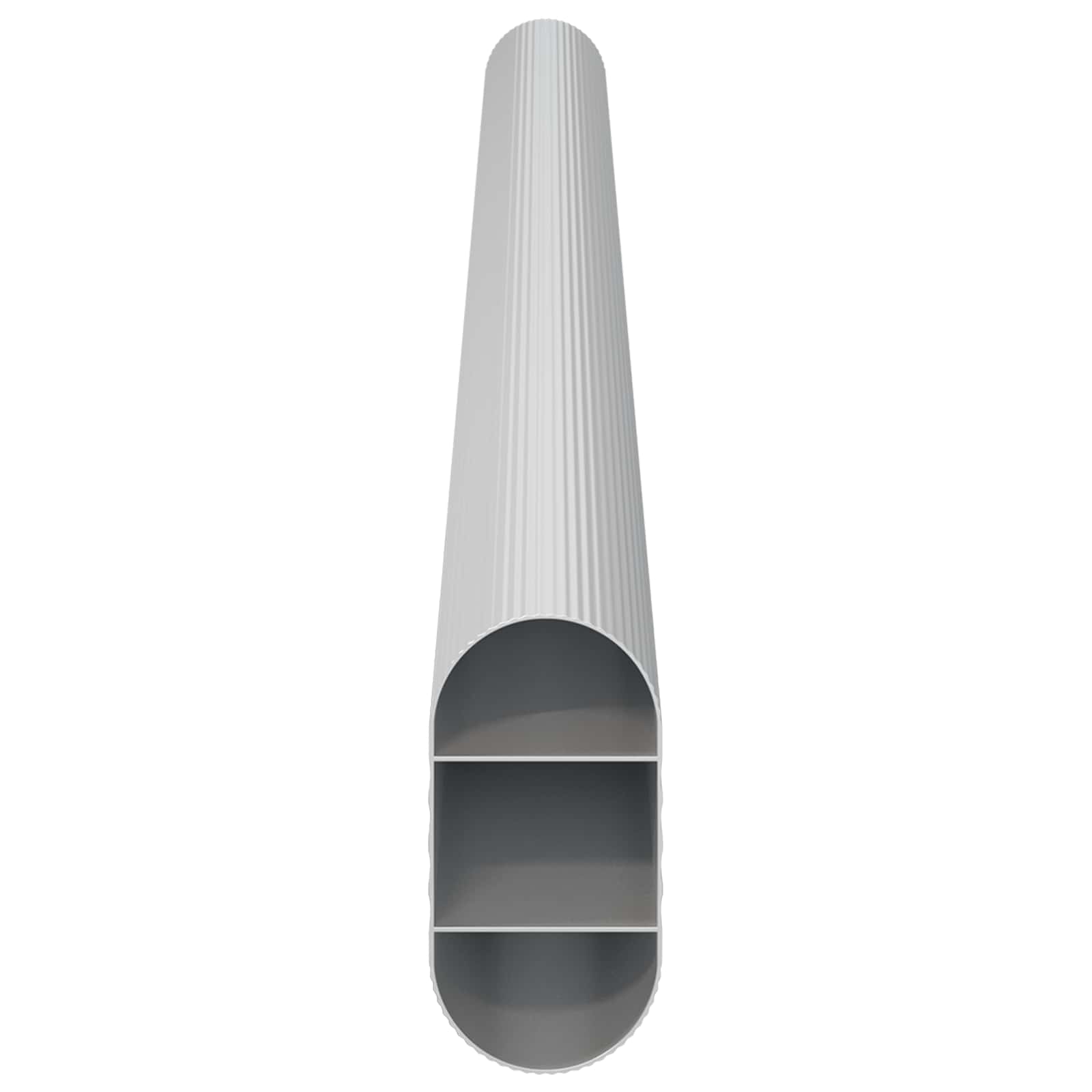 Asta per armadio 2 pcs Argento 264 x 15 x 29 mm