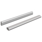 Asta per armadio 2 pcs Argento 316 x 15 x 29 mm