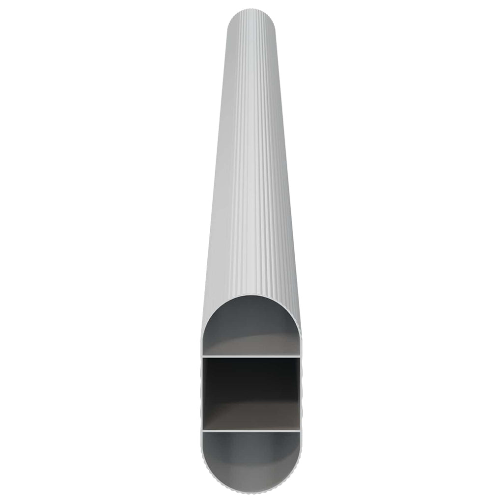 Asta per armadio 12 pcs Argento 316 x 15 x 29 mm