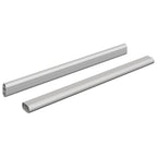 Asta per armadio 2 pcs Argento 372 x 15 x 29 mm