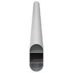 Asta per armadio 2 pcs Argento 372 x 15 x 29 mm