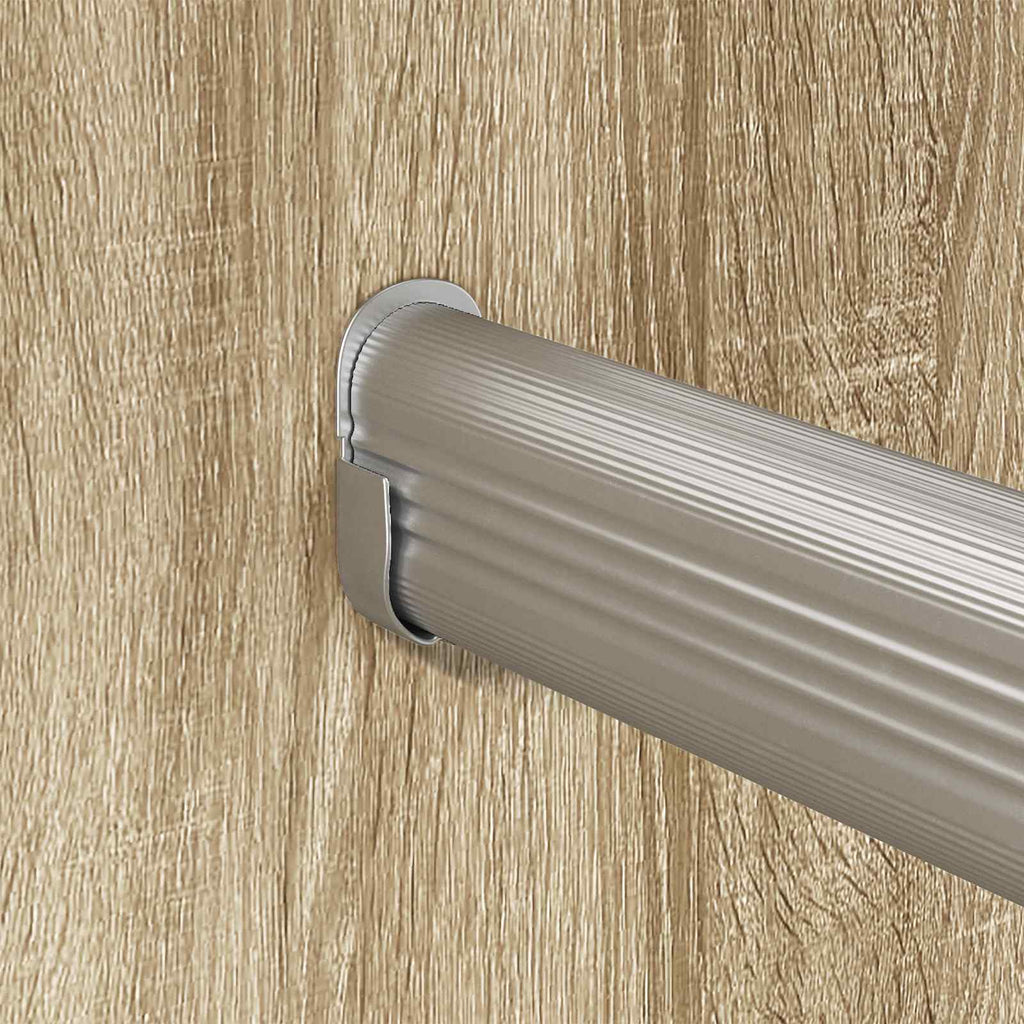 Asta per armadio 2 pcs Argento 464 x 15 x 29 mm