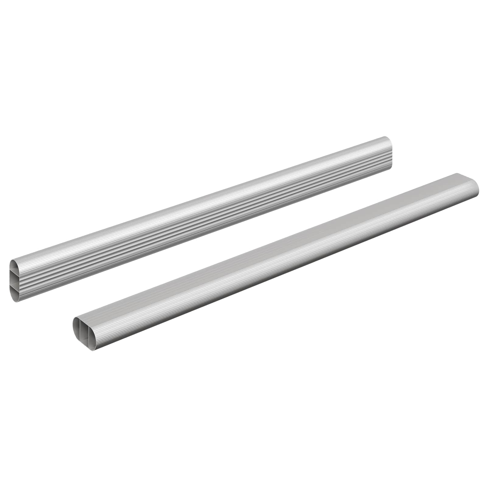 Asta per armadio 2 pcs Argento 464 x 15 x 29 mm