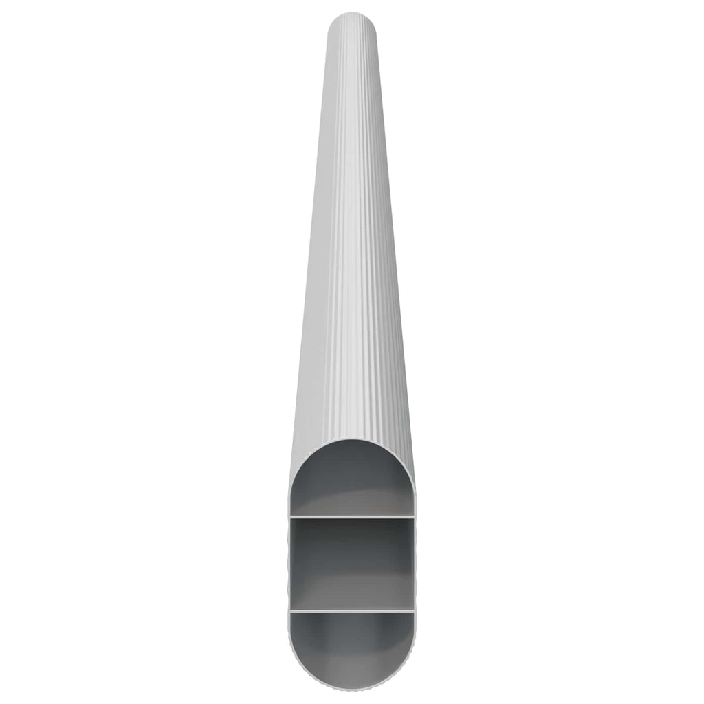 Asta per armadio 2 pcs Argento 464 x 15 x 29 mm