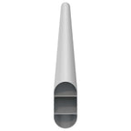 Asta per armadio 2 pcs Argento 464 x 15 x 29 mm