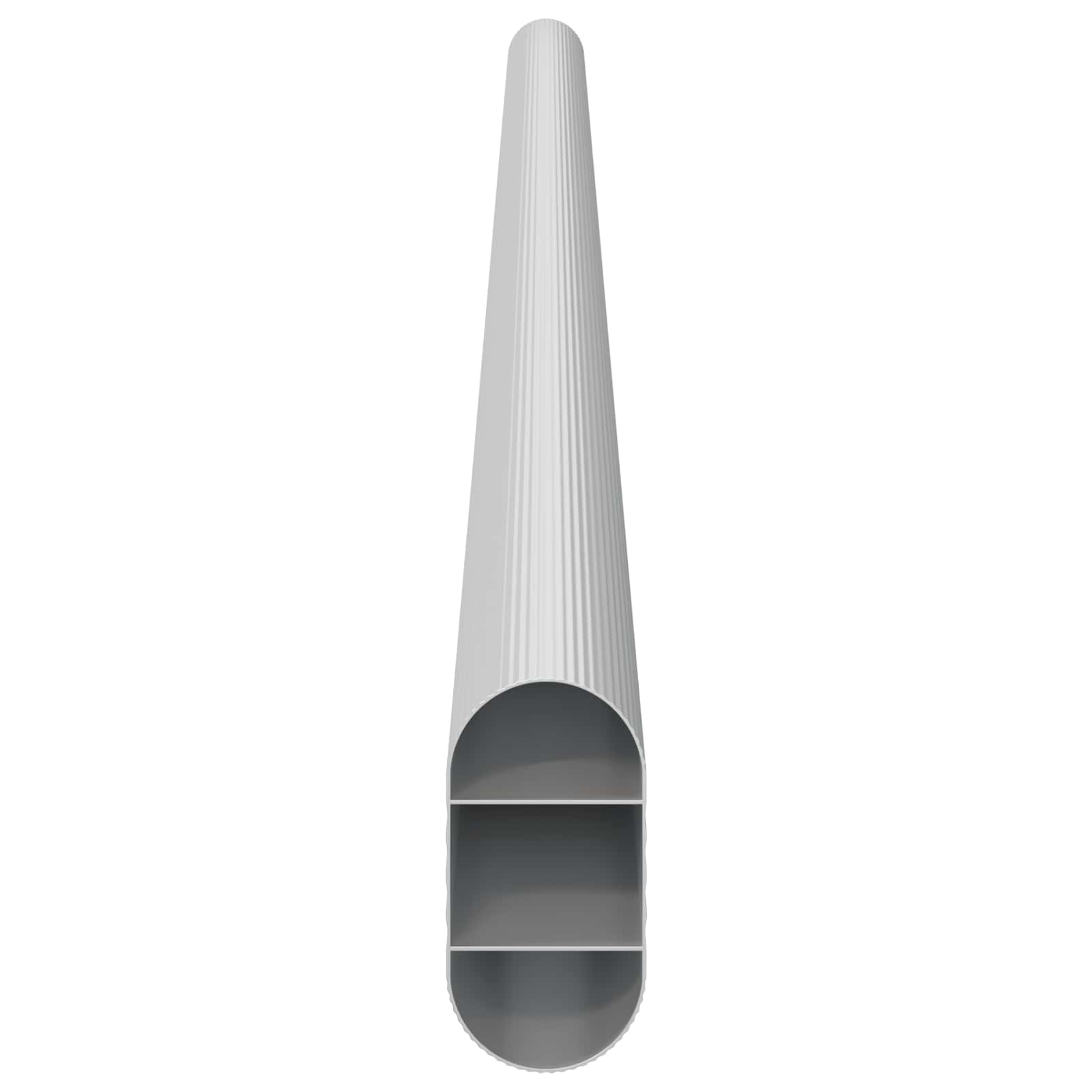 Asta per armadio 2 pcs Argento 464 x 15 x 29 mm