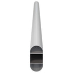 Asta per armadio 12 pcs Argento 472 x 15 x 29 mm