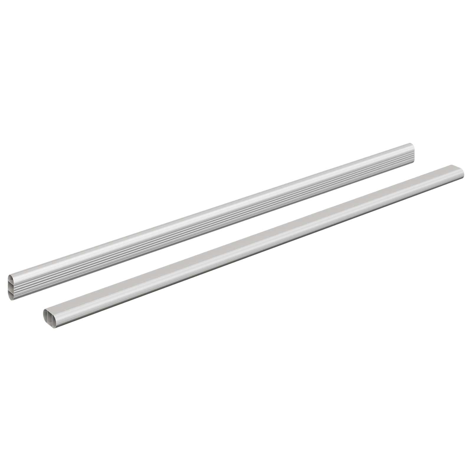 Asta per armadio 2 pcs Argento 664 x 15 x 29 mm