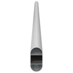 Asta per armadio 12 pcs Argento 664 x 15 x 29 mm