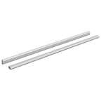 Asta per armadio 2 pcs Argento 764 x 15 x 29 mm