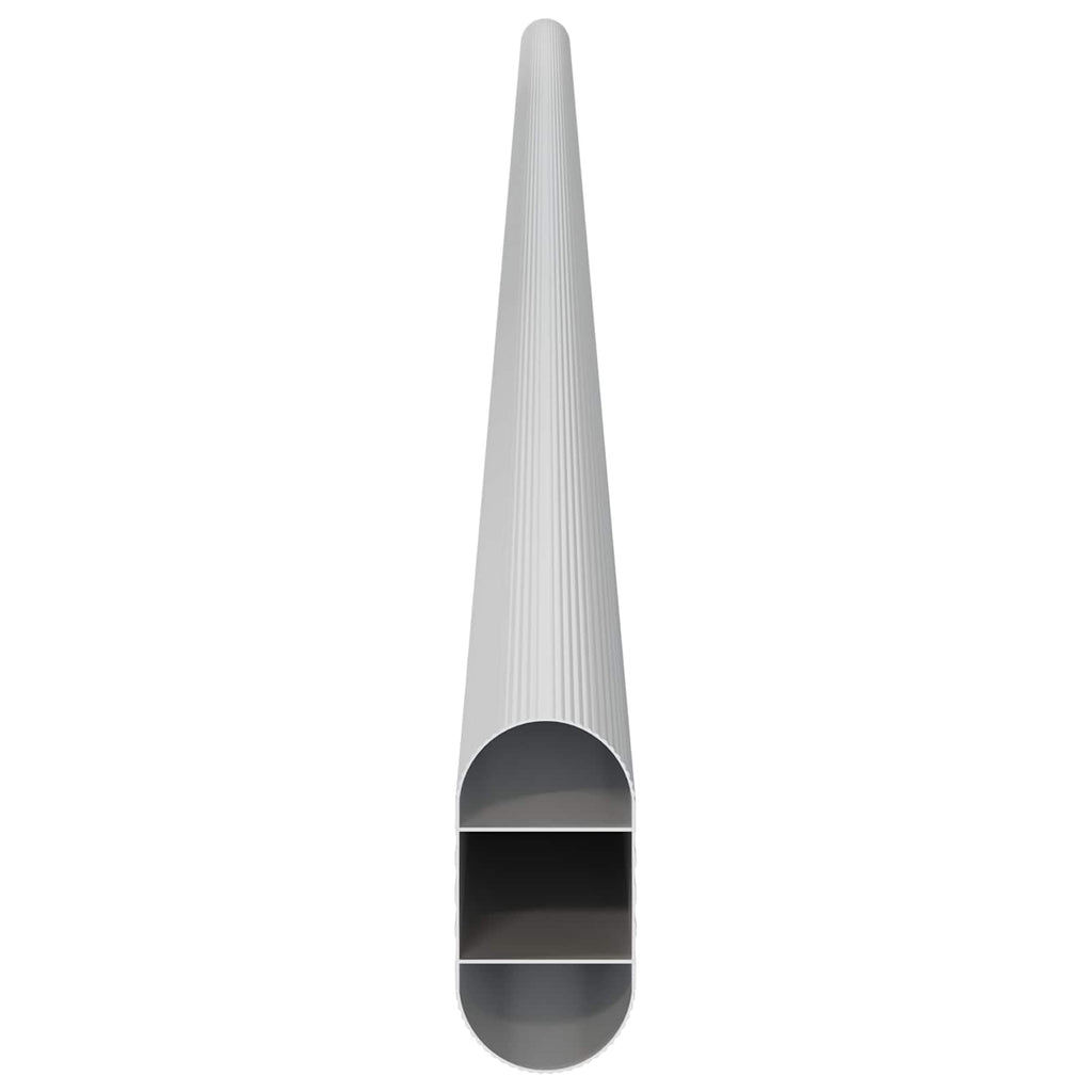 Asta per armadio 2 pcs Argento 764 x 15 x 29 mm