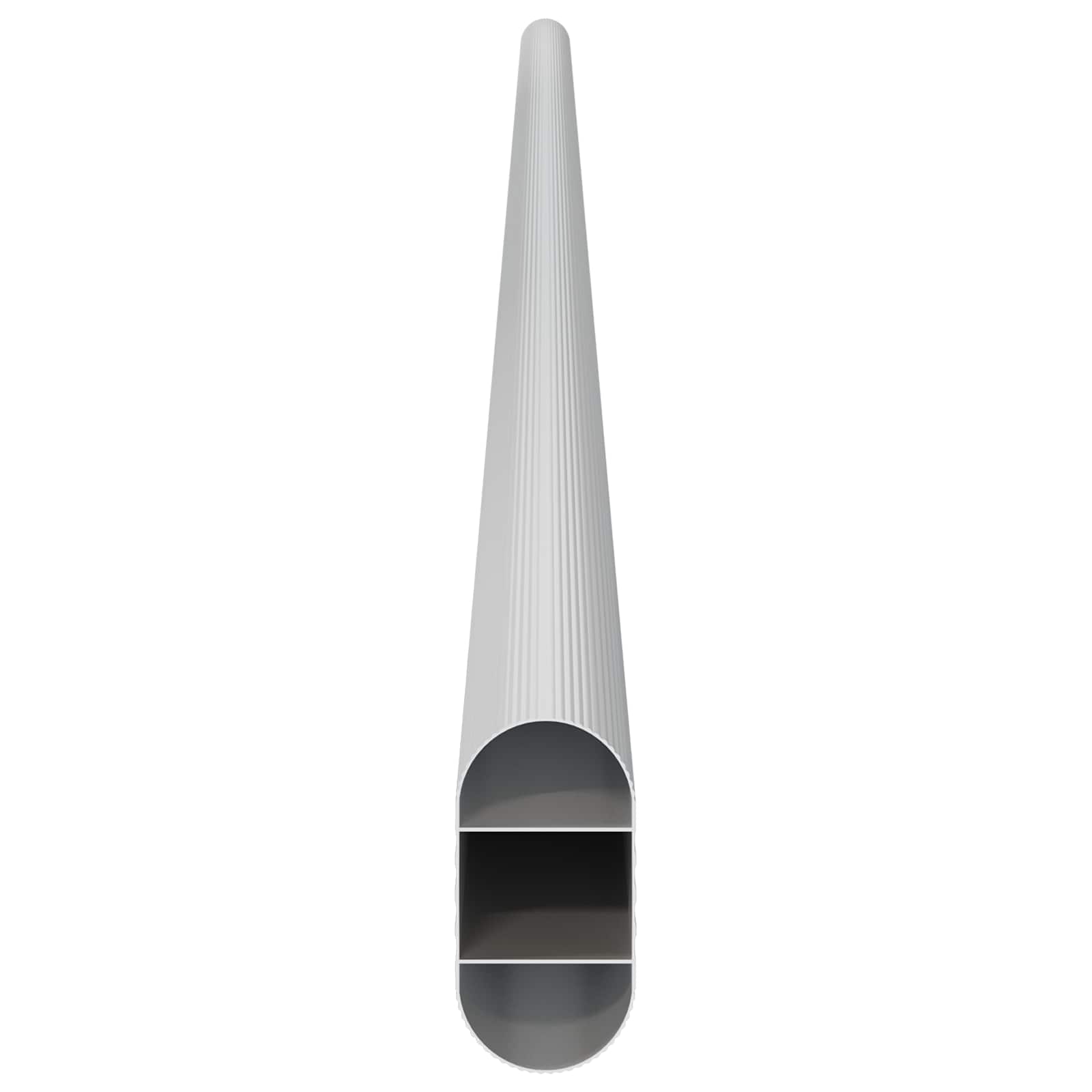 Asta per armadio 2 pcs Argento 764 x 15 x 29 mm
