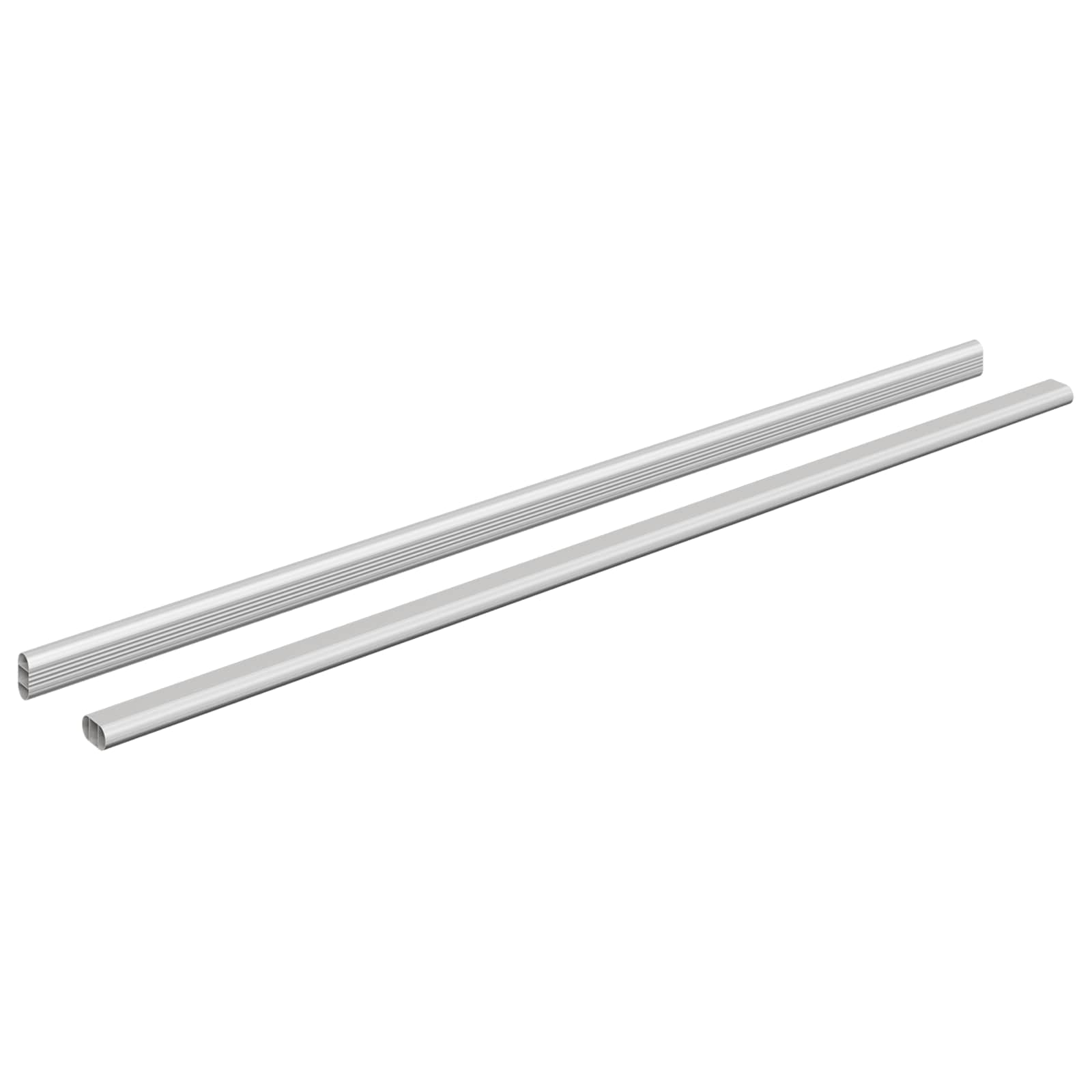 Asta per armadio 2 pcs Argento 864 x 15 x 29 mm
