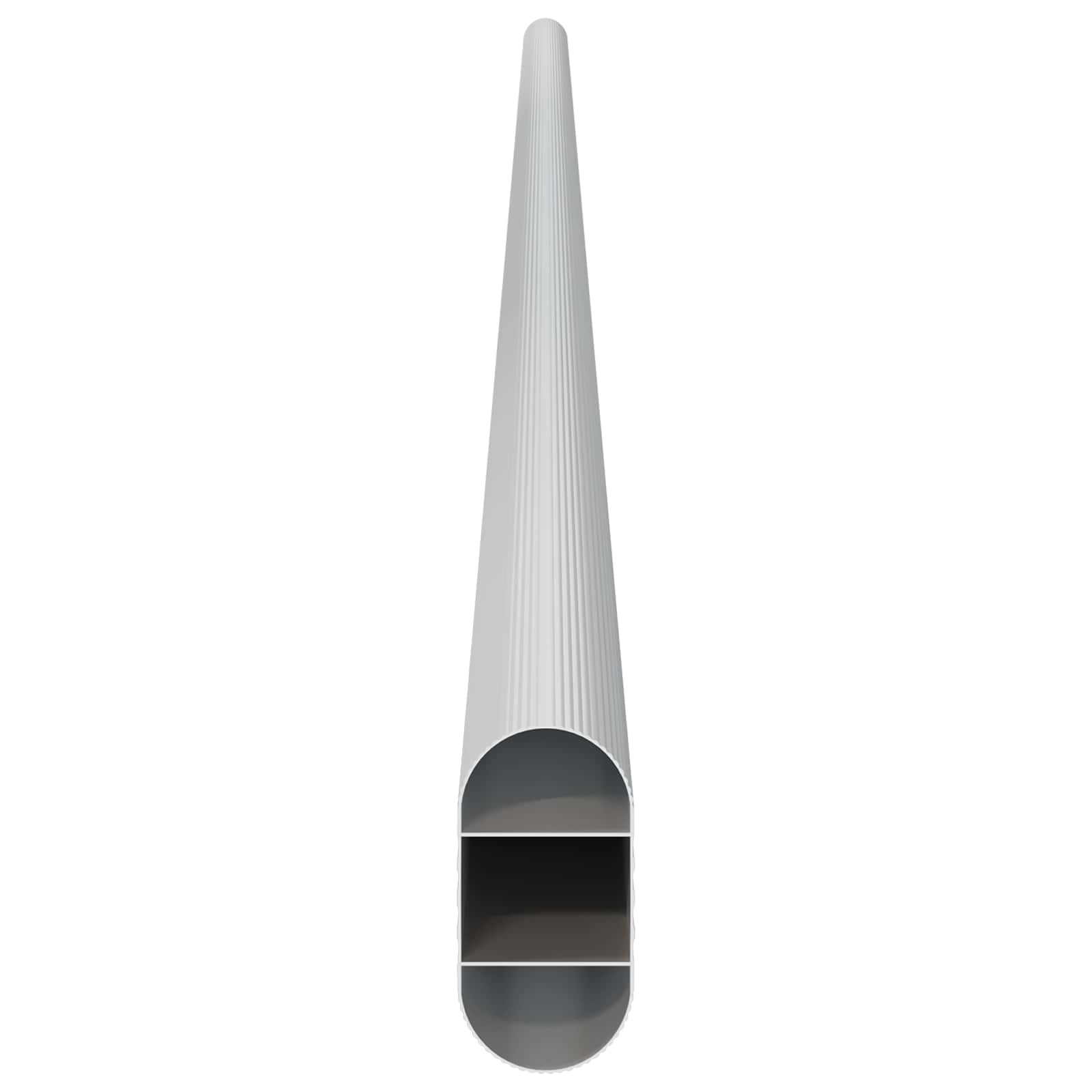 Asta per armadio 2 pcs Argento 864 x 15 x 29 mm