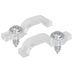 Clip per Striscia LED 2 pcs Trasparente 23,8 x 7,3 x 4,3 mm