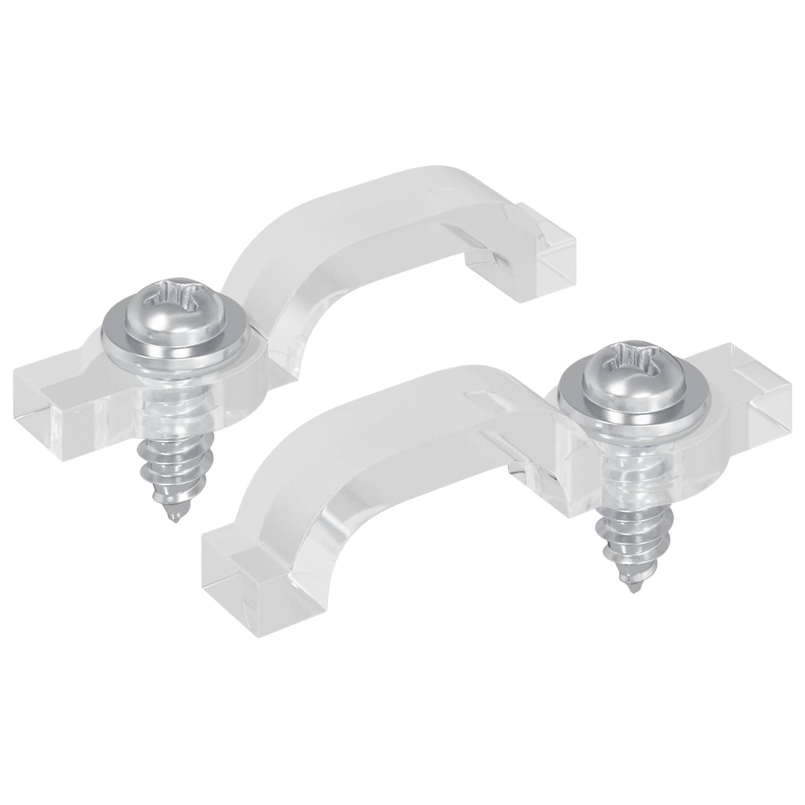 Clip per Striscia LED 2 pcs Trasparente 23,8 x 7,3 x 4,3 mm