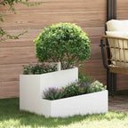 Vaso da giardino Bianco 60 x 60 x 50 cm