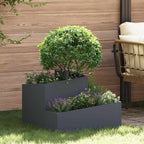 Vaso da giardino Antracite 60 x 60 x 50 cm