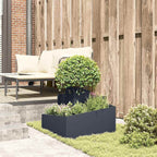 Vaso da giardino Antracite 60 x 60 x 50 cm