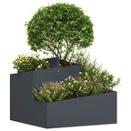 Vaso da giardino Antracite 60 x 60 x 50 cm
