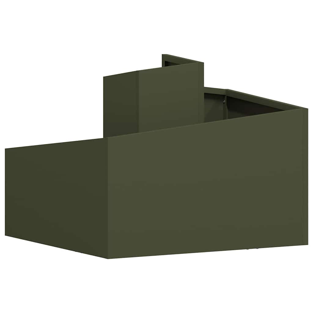 Vaso da giardino Verde oliva 60 x 60 x 50 cm