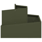 Vaso da giardino Verde oliva 60 x 60 x 50 cm