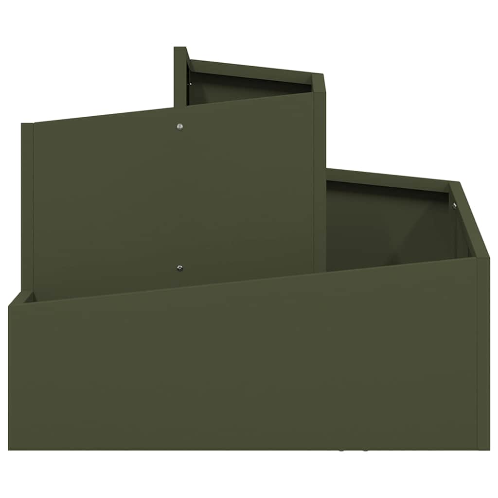 Vaso da giardino Verde oliva 60 x 60 x 50 cm