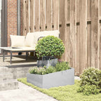 Vaso da giardino Argento 60 x 60 x 50 cm Acciaio inossidabile