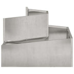 Vaso da giardino Argento 60 x 60 x 50 cm Acciaio inossidabile