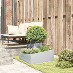 Vaso da giardino Argento 60 x 60 x 50 cm Acciaio zincato